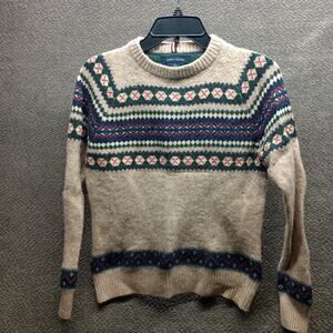 Tommy Hilfiger Men Lambswool Fair Isle Crewneck Holiday Sweater